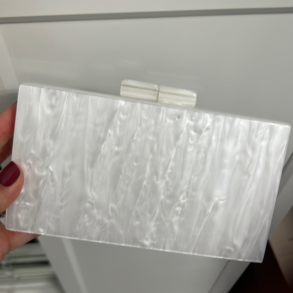 Classic acrylic clutch
